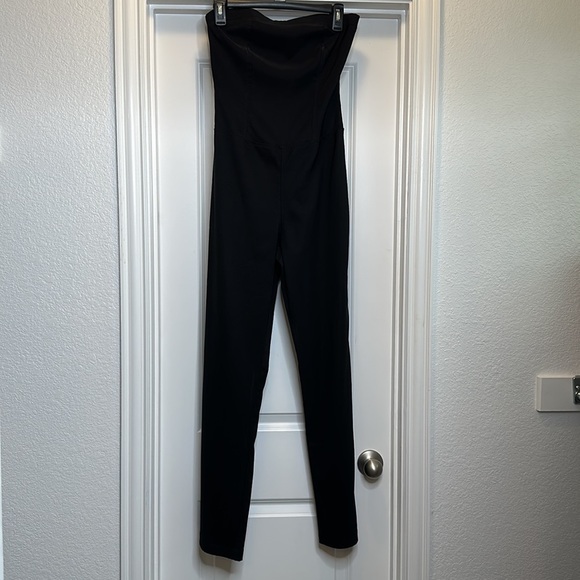 BLACK STRAPLESS JUMPSUIT. Sz‎ 7 - Picture 2 of 7